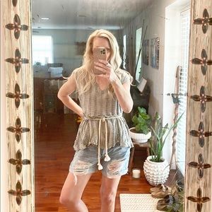 World Market Rope Tie Top